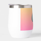 Blue flower with pink background (右面)