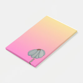 Blue Flower with Pink Background ポストイット