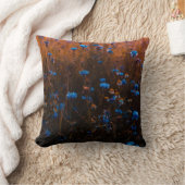 Blue flowers クッション (ブランケット)