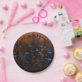 Blue flowers ペーパープレート (パーティー)