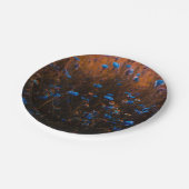 Blue flowers ペーパープレート (アングル)