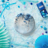 Blue Flowers and Pearls ペーパーボウル (パーティー)