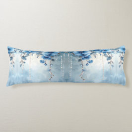 Blue Flowers and Pearls Body Pillow ボディピロー