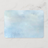 Blue Flowers and Pearls Detail エンクロージャーカード (裏面)