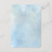 Blue Flowers and Pearls Detail Enclosure エンクロージャーカード (裏面)