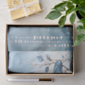 Blue Flowers and Pearls Tissue Paper 薄葉紙 (ギフト)