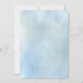 Blue Flowers and Pearls Wedding Invitation 招待状 (裏面)