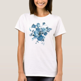 blue flowers bouquet tシャツ