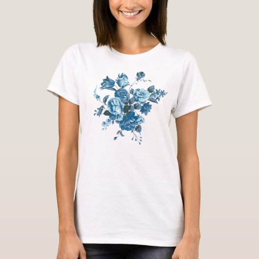 blue flowers bouquet tシャツ (正面)