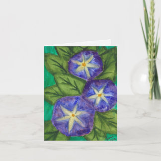 "Blue Flowers" Greeting Card ノートカード