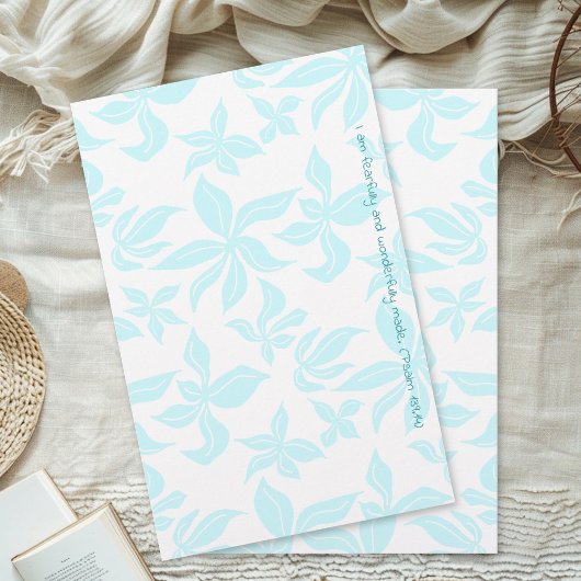 Blue Flowers Hand-illustrated Verse Stationery 便箋