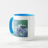 Blue flowers mug マグカップ (正面左)