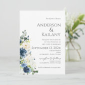 Blue Flowers Wedding 招待状 (スタンド正面)