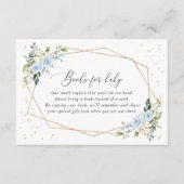 Blue Flowers, White Flowers, Boho, Books For Baby エンクロージャーカード (正面)