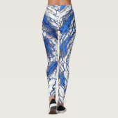 Blue Fluid Motion Leggings レギンス (裏面)