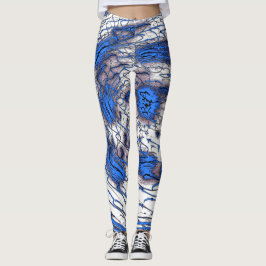 Blue Fluid Motion Leggings レギンス