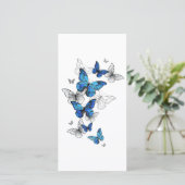 Blue Flying Butterflies Morpho 案内状 (スタンド正面)