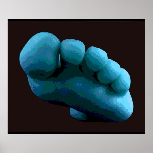 Blue Foot, 2005 Computer Art. ポスター (正面)