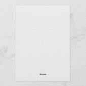 Blue Football Baby Shower 招待状 (裏面)