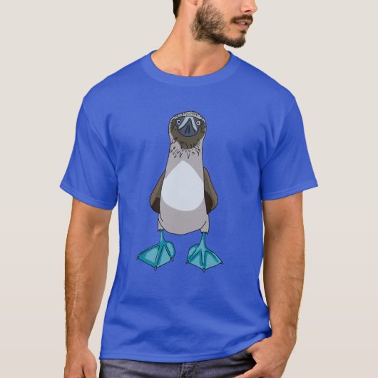 Blue Footed Booby Cartoon Tシャツ (正面)