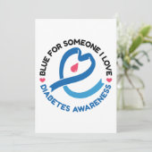 Blue for Someone I Love – Diabetes Awareness 招待状 (スタンド正面)