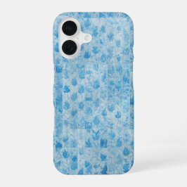 Blue Forest - Ethereal Leaf Pattern Phone Case iPhone 16ケース