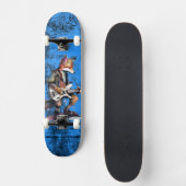Blue Fox Guitar Skateboard スケートボード (正面)