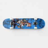 Blue Fox Guitar Skateboard スケートボード (横)