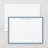 Blue Frame Note Card 招待状 (正面/裏面)