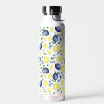Blue French Country Lemon Pattern 