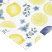 Blue French Country Lemon Pattern テーブルクロス (アングル)