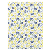 Blue French Country Lemon Pattern テーブルクロス (正面)