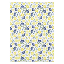 Blue French Country Lemon Pattern
