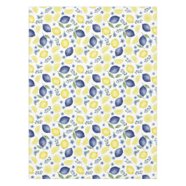 Blue French Country Lemon Pattern テーブルクロス
