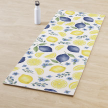 Blue French Country Lemon Pattern