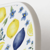 Blue French Country Lemon Pattern Name ピックルボールラケット (左詳細)