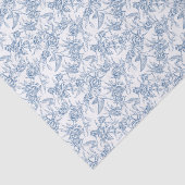 Blue French Toile 薄葉紙 (詳細)