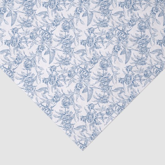 Blue French Toile 薄葉紙 (詳細)