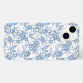 Blue French Toile Case-Mate iPhoneケース (裏面 (横))