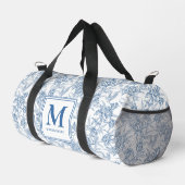 Blue French Toile Monogram ダッフルバッグ (右コーナー)