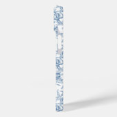 Blue French Toile Name Case-Mate iPhoneケース (裏面 / 左)