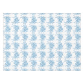 Blue French Toile Pattern テーブルクロス (正面(横))