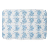 Blue French Toile Pattern バスマット (正面)