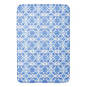 Blue French Toile Pattern バスマット (正面縦)