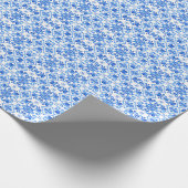 Blue French Toile Pattern ラッピングペーパー (角)