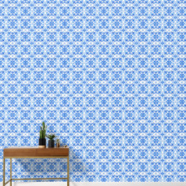 Blue French Toile Pattern 壁紙