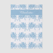 Blue French Toile Pattern 薄葉紙 (正面)
