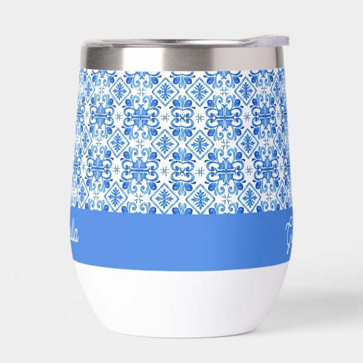 Blue French Toile Pattern Name (左面)