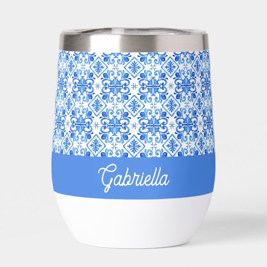 Blue French Toile Pattern Name (背面)