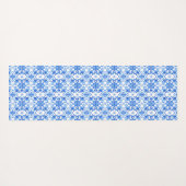 Blue French Toile Pattern Name ヨガマット (裏面(横))